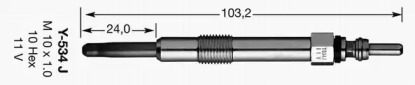 Свеча накаливания (NGK: 5540)